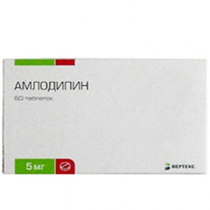 Амлодипін 5 мг №60 таблетки /Вертекс/