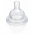 Авент соска силіконова повільний потік 2шт, арт. 82820 (SCF632/27)