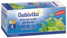 Бэбивита чай детский липовый цвет, мелисса №20 фильтр-пакеты