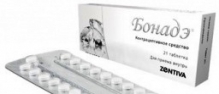 Бонадэ 2мг 0,03 мг №21 таблетки