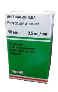 Цисплатин-Тева концентрат для приготування розчину 0,5 мг/мл 50мл №1 флакон