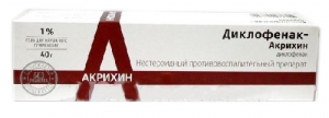 Диклофенак-Акрихін 1% гель 40г