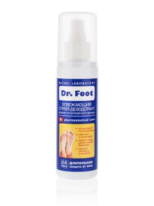 Доктор Фут спрей-дезодорант освежающий для ног от неприятного запаха 150мл
