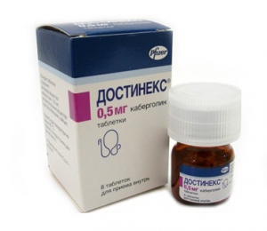 Достинекс 0,5 мг №8 таблетки