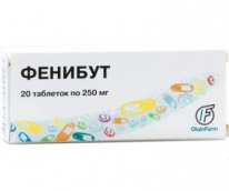 Фенибут №20 таблетки олайнфарм