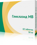 Гліклазид МВ 30мг №60 таблетки з модифікованим вивільненням