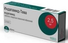 Індапамід-Тева 2,5 мг №30 капсули