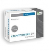 Кларитроміцин-OBL 500мг №14 таблетки