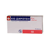 Ко-диротон 10мг 12,5 мг №10 таб