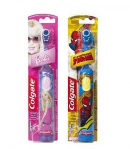 Колгейт щітка зубна дитяча електрична від 5 років Barbie/Spiderman суперм'які