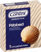 Контекс презервативы Ribbed ребристые 3шт