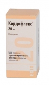 Кордафлекс 20 мг №30 таблетки пролонг.дії