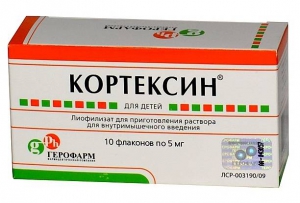 Кортексин 5мг ліофілізат для приготува. розчину для ін'єкцій №10 флакони (для дітей)