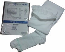Релаксан чулки антиэмболические на резинке с открытым носком 1 класс компрессии р.4 (XL) белый