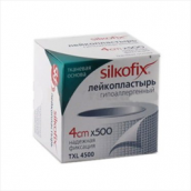 Силкофикс лейкопластир 4х500см на тканинній основі