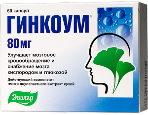 Евалар Гинкоум 80мг №60 капсули
